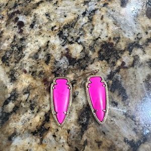 Pink kendra scott earrings